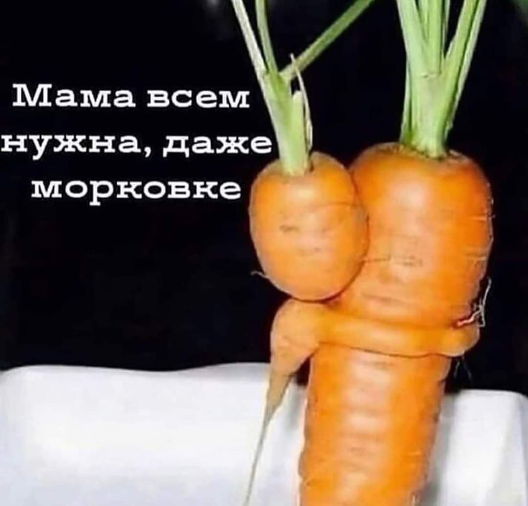 Мама всем нужна даже морковке д г