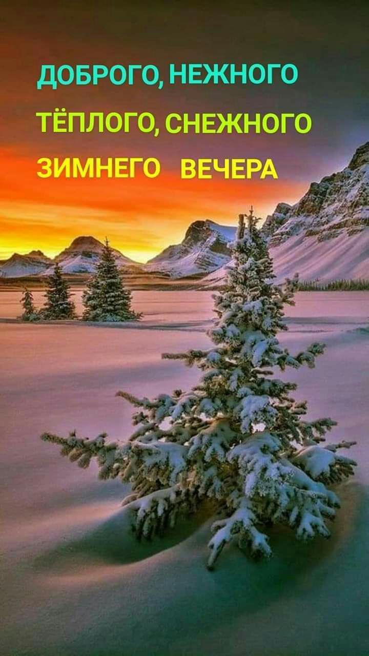 ДОБРОГО НЕЖНОГО ТЁПЛОГО СНЕЖНОГО зимнвго ВЕЧЕРА ыж