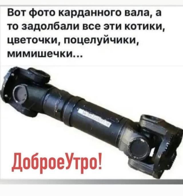 Вот Фото карданного вала а то задолбали все эти котики цветочки поцелуйчики мимишечки