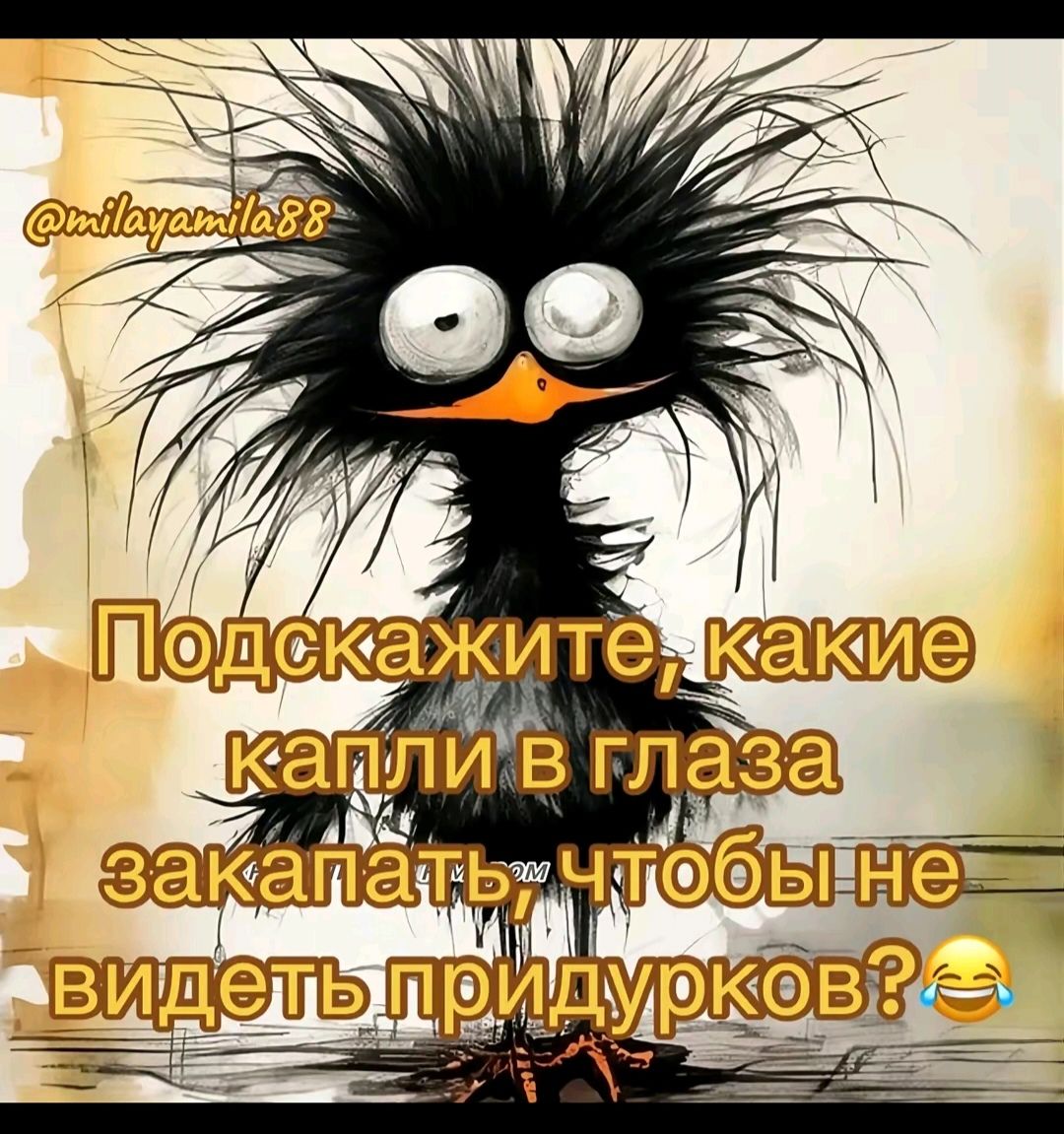 Подскажите, какие капли в глаза закапать, чтобы не видеть придурков?😂