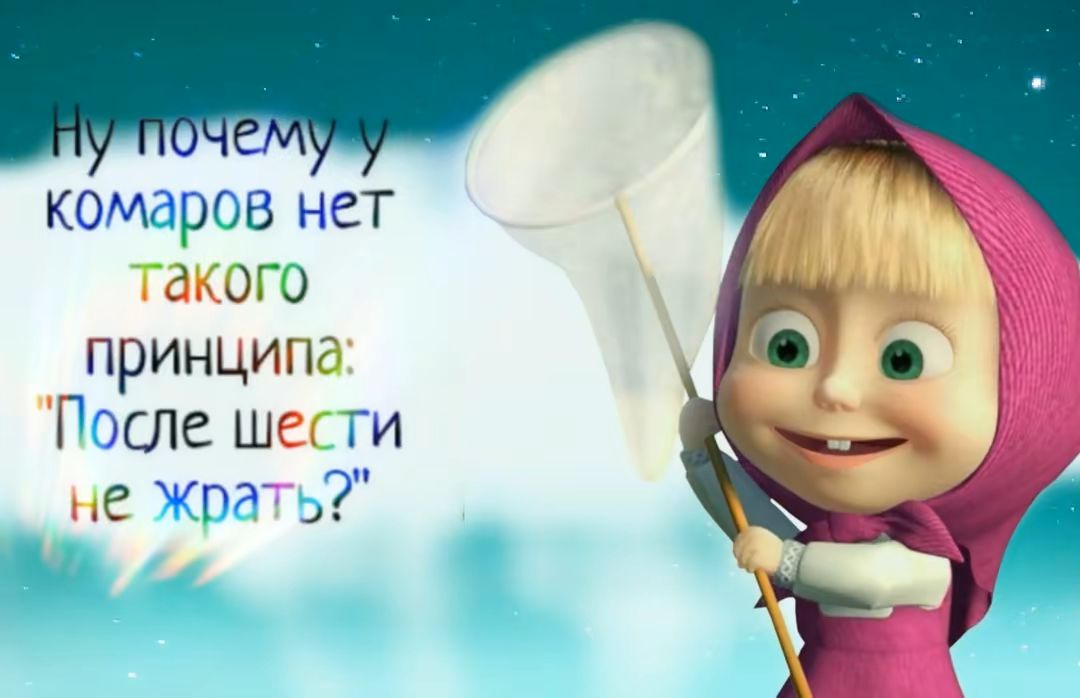 Ну почему у комаров нет такого принципа: 