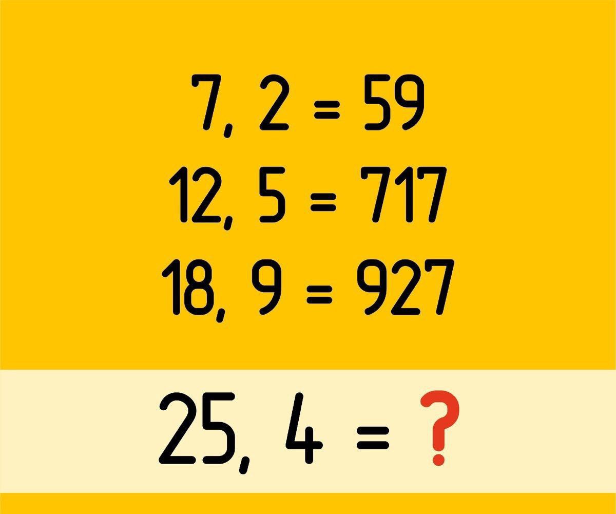7, 2 = 59
12, 5 = 717
18, 9 = 927
25, 4 = ?