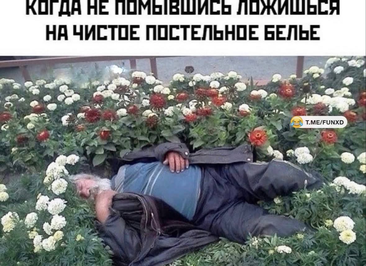 КОГДА НЕ ПОМЫВШИCЬ ЛОЖИШЬСЯ НА ЧИСТОЕ ПОСТЕЛЬНОЕ БЕЛЬЕ