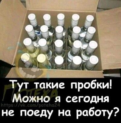 Тут такие пробки Можно я сегодня не поеду на работу