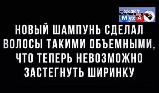 НОВЫЙ ШАМПУНЬ ОЦЕЛАЛ ВОЛООЫ ТАКИМИ ОБЪЕМНЫМИ ЧТО ТЕПЕРЬ НЕВОЗМОЖНО ЗАОТЕГНУТЬ ШИРИНКУ