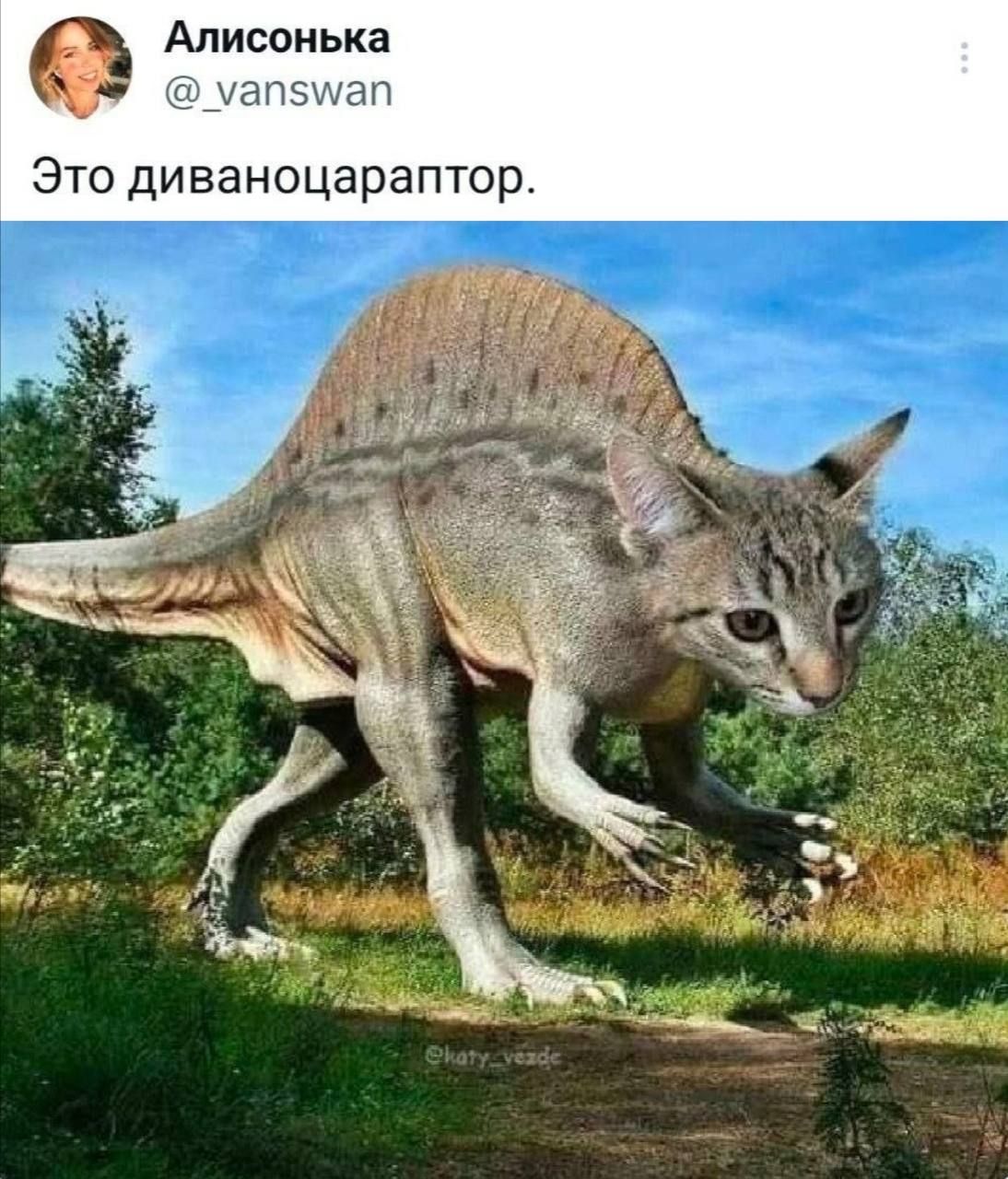 Алисонька уа л Это диваноцараптор