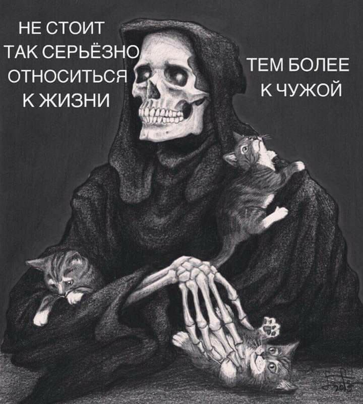 НЕ СТОИТ ТАК СЕРЬЁЗНО ОТНОСИТЬСЯ К ЖИЗНИ ТЕМ БОЛЕЕ к чужой