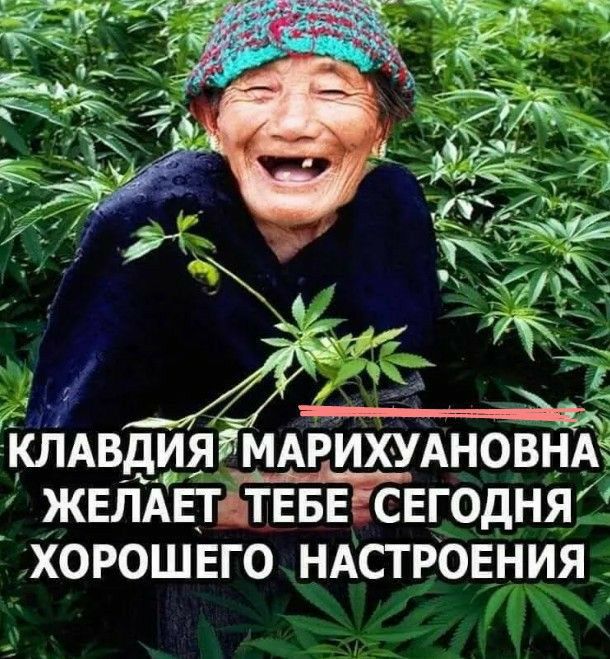 ъёф КЛАВДИЯ МАРИХУАНОВНА ЖЕЛАЕБ ПЕБЕСЕГОДНЯ ХОРОШЕГО НАСТРОЕНИЯ