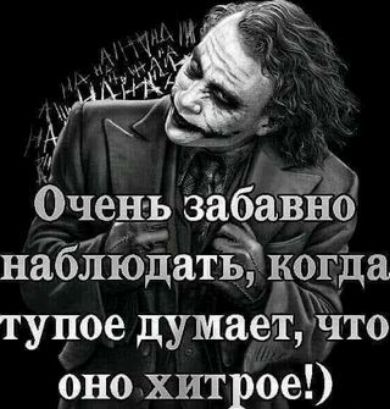 Очен ь забавно набліОдатЁ когда тупое думает что оно хитрое