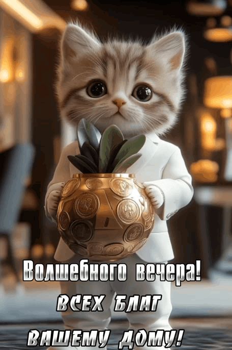 Волшебного вечера! всех благ вашему дому!