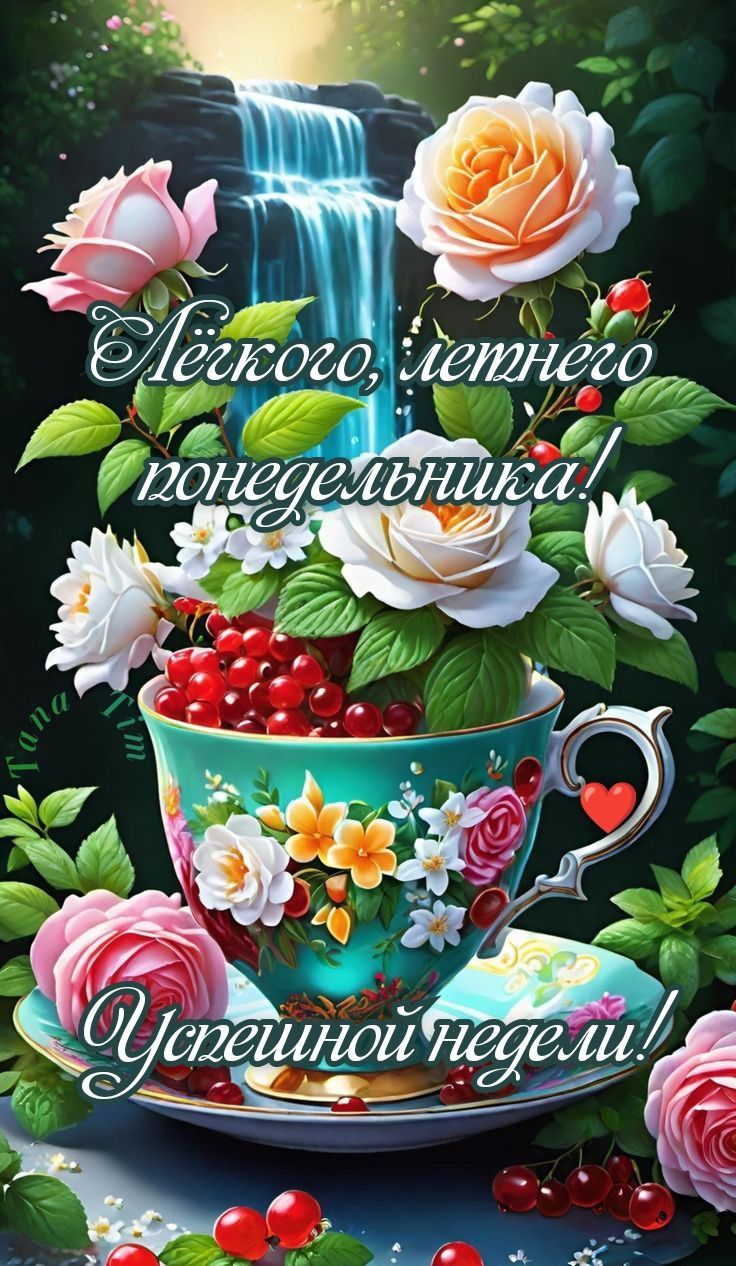 Легкого, летнего понедельника! Удачной недели!