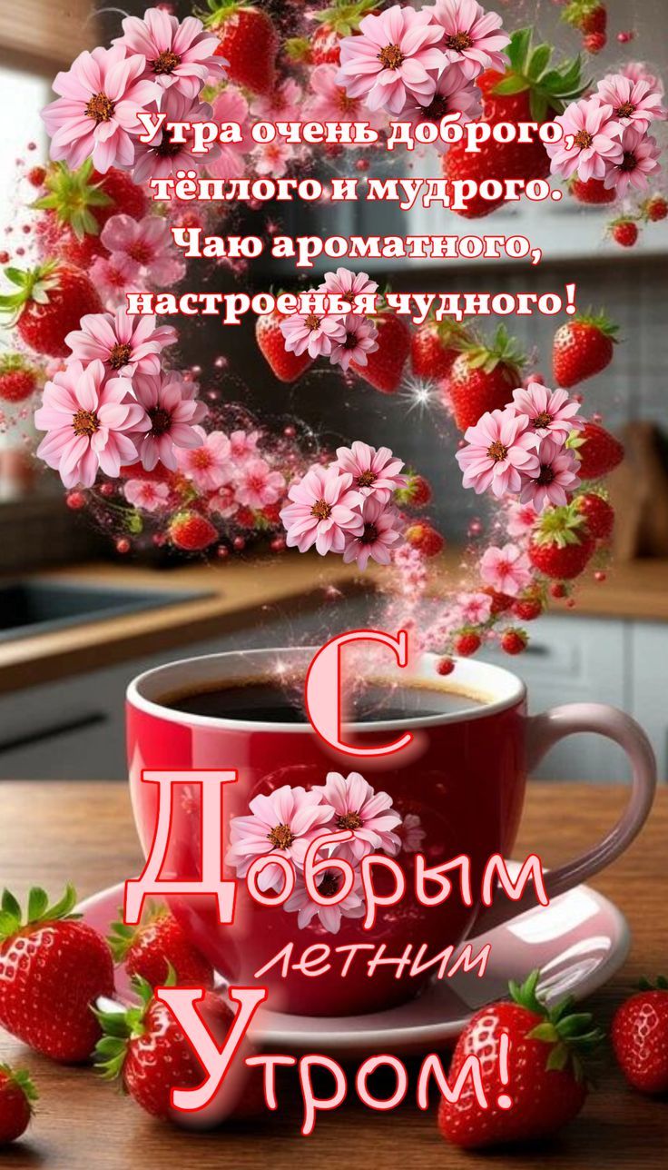 Утра очень доброго, тёплого и мудрого. Чаю ароматного, настроенья чудного! С Добрым летним Утром!