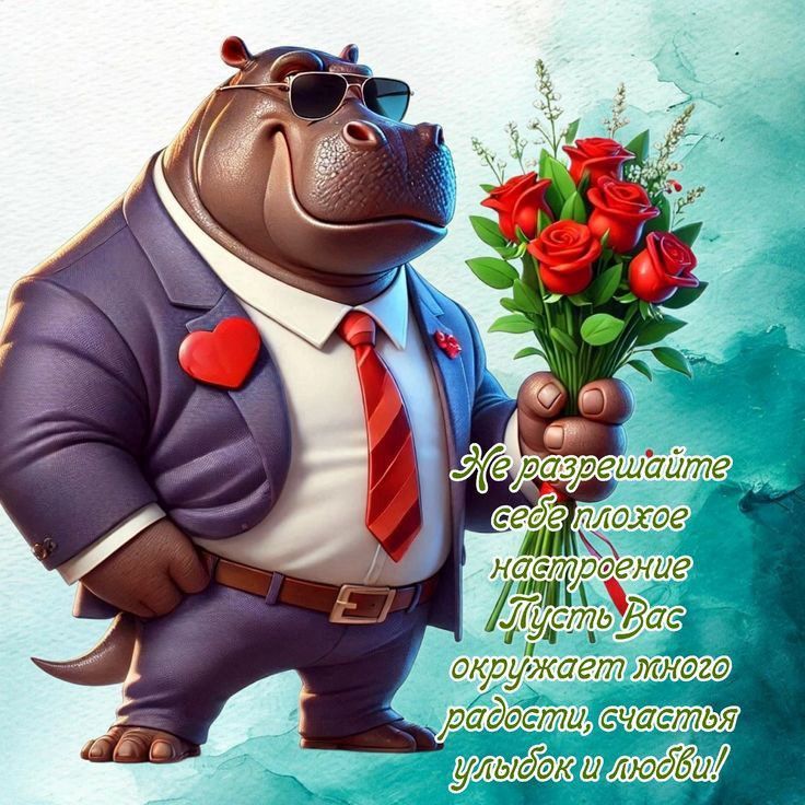 Не позволяйте себе плохое настроение. Пусть Вас окружает много радости, счастья, улыбок и любви!