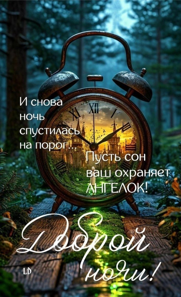 И снова ночь спустилась на порог... Пусть сон ваш охраняет АНГЕЛОК! Доброй ночи!