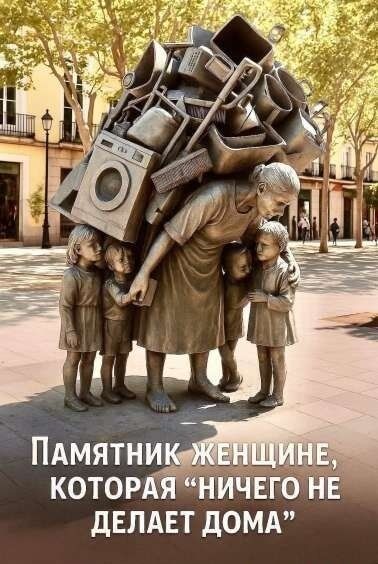 Памятник женщине, которая “ничего не делает дома”