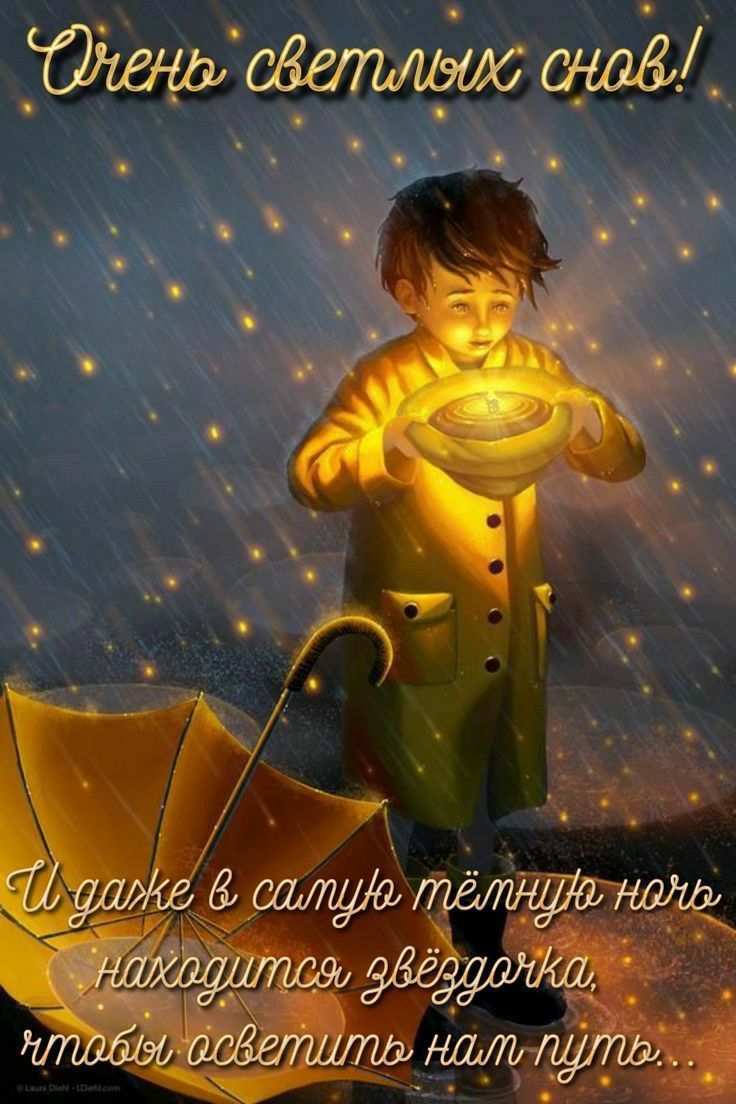 Очень светлых снов!
И даже в самую тёмную ночь находится звездочка, чтобы осветить нам путь...