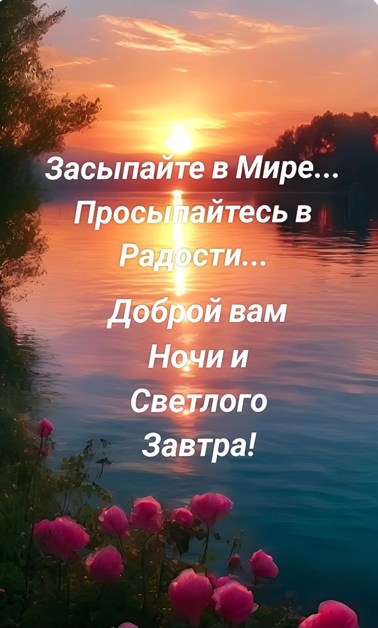 Засыпайте в Мире... Просыпайтесь в Радости... Доброй вам Ночи и Светлого Завтра!