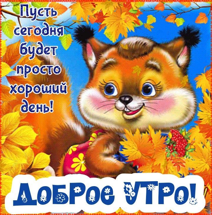 Пусть сегодня будет просто хороший день!\nДоброе утро!