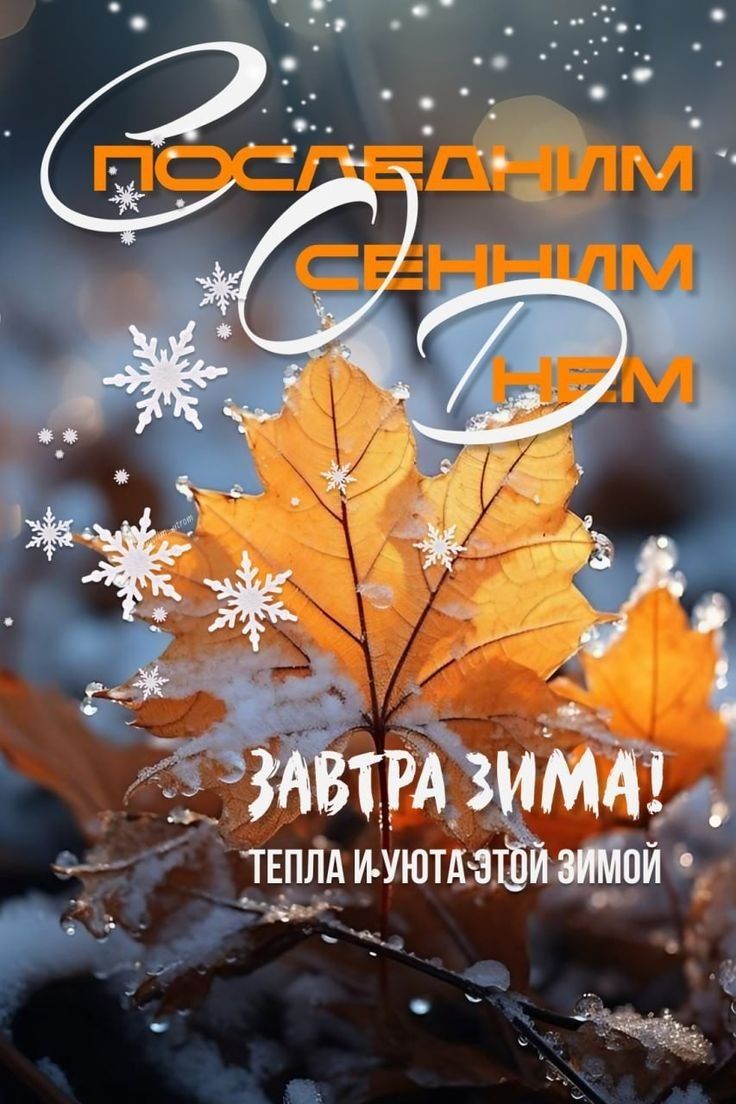 ЗАВТРА ЗИМА! ТЕПЛА И УЮТА ЭТОЙ ЗИМОЙ