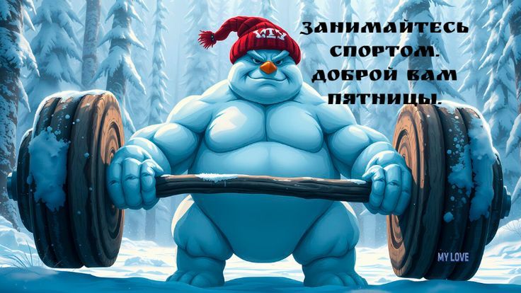 занимайтесь спортом, доброй вам пятницы.