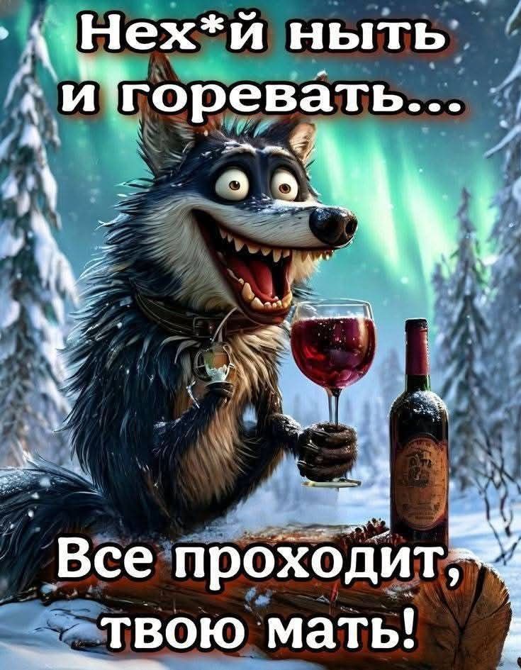 Нех*й ныть и горевать... Все проходит, твою мать!