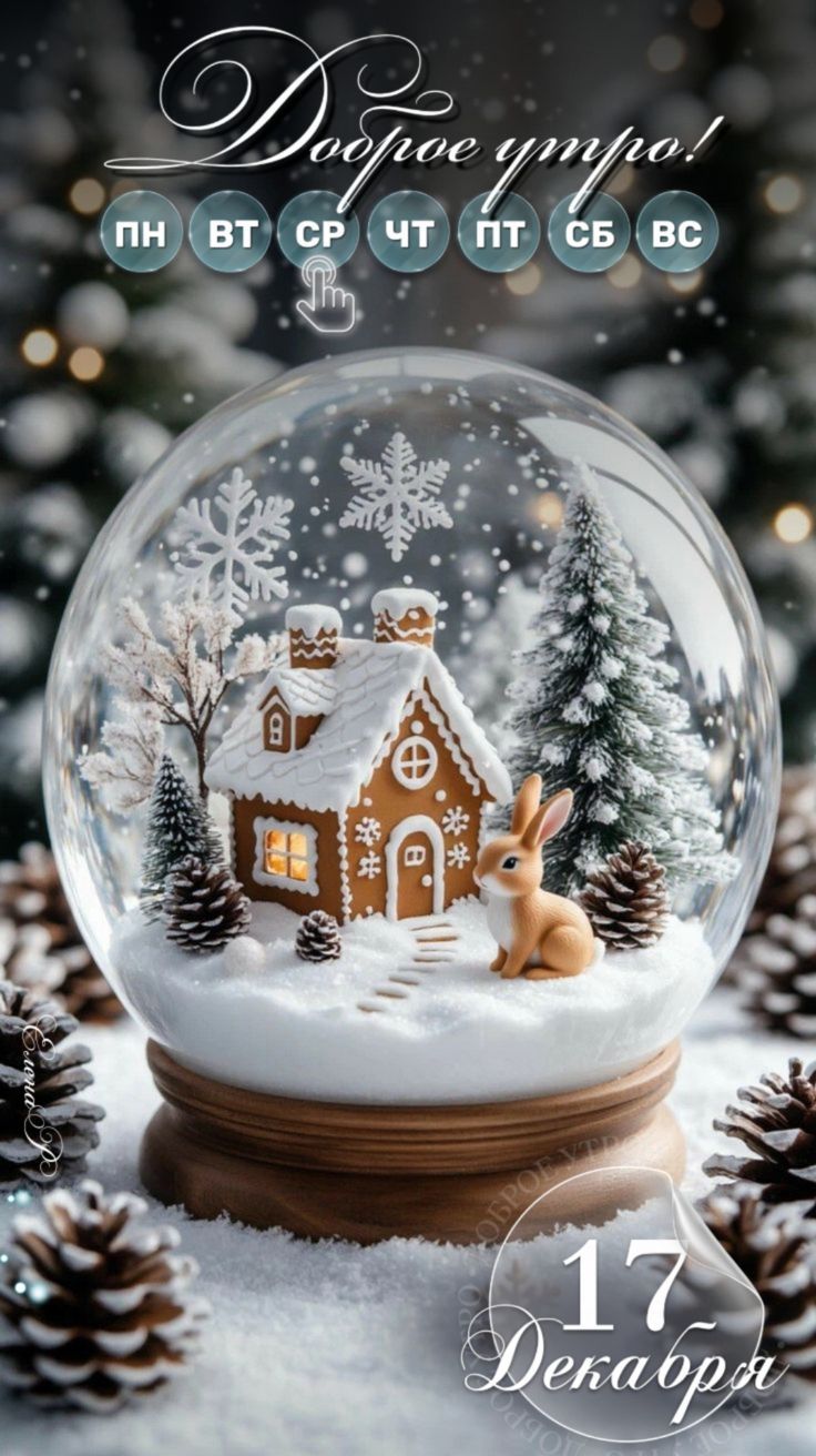Доброе утро! ПН ВТ СР ЧТ ПТ СБ ВС. 17 Декабря.