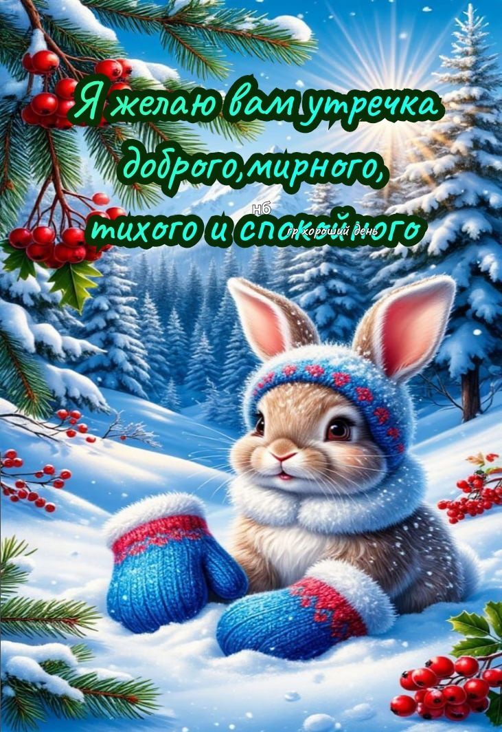 Я желаю вам утречка доброго, мирного, тихого и спокойного