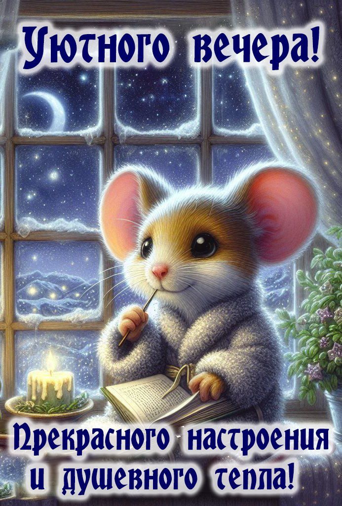 Уютного вечера!
Прекрасного настроения и душевного тепла!