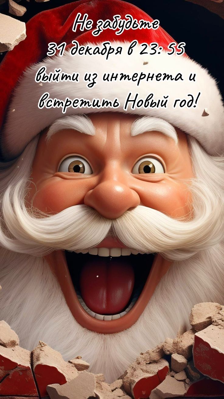 Не забудьте 31 декабря в 23:55 выйти из интернета и встретить Новый год!