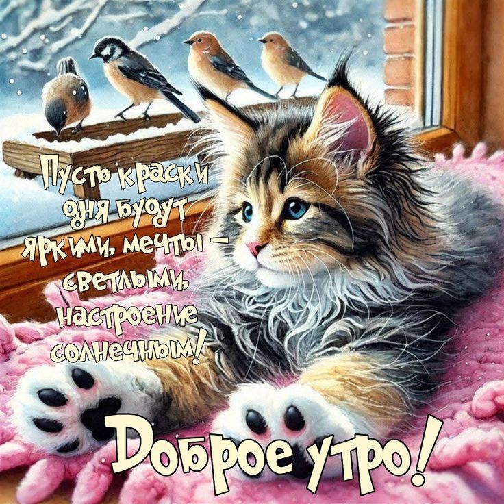 Пусть краски дня будут яркими, мечты — светлыми, настроение солнечным! Доброе утро!