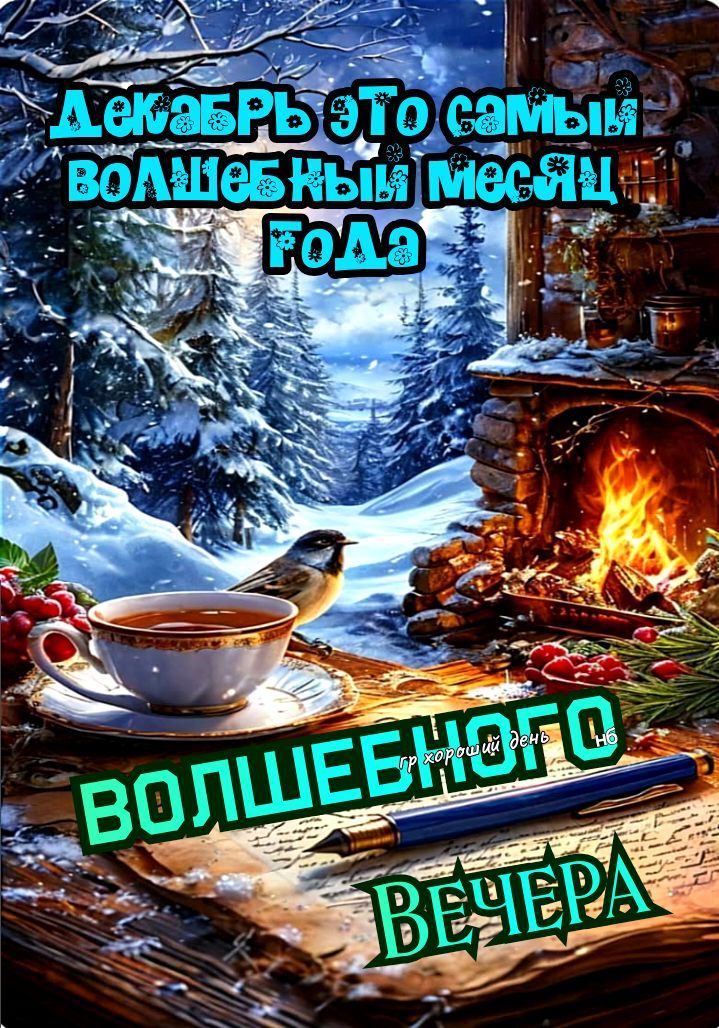 Декабрь это самый волшебный месяц года\nВОЛШЕБНОГО ВЕЧЕРА