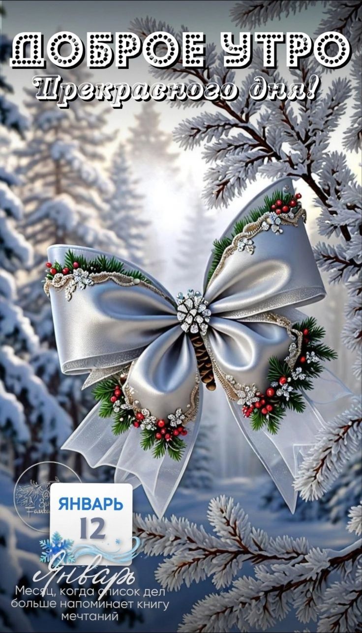 ДОБРОЕ УТРО Прекрасного дня! ЯНВАРЬ 12