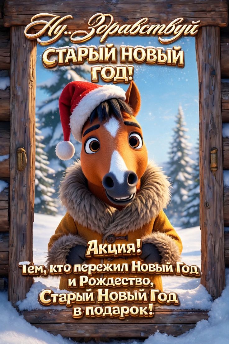 Ну Здравствуй Старый Новый Год! Акция! Тем, кто пережил Новый Год и Рождество, Старый Новый Год в подарок!