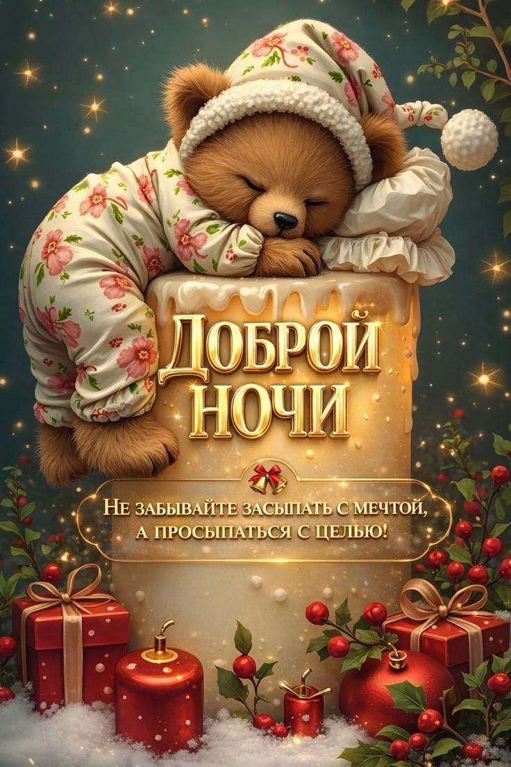 Доброй ночи. Не забывайте засыпать с мечтой, а просыпаться с целью!