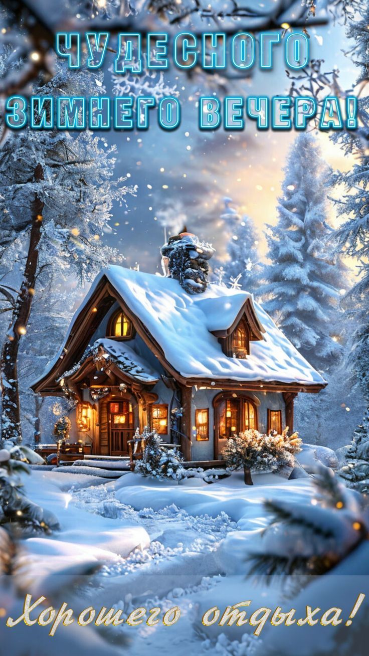 Чудесного зимнего вечера! Хорошего отдыха!