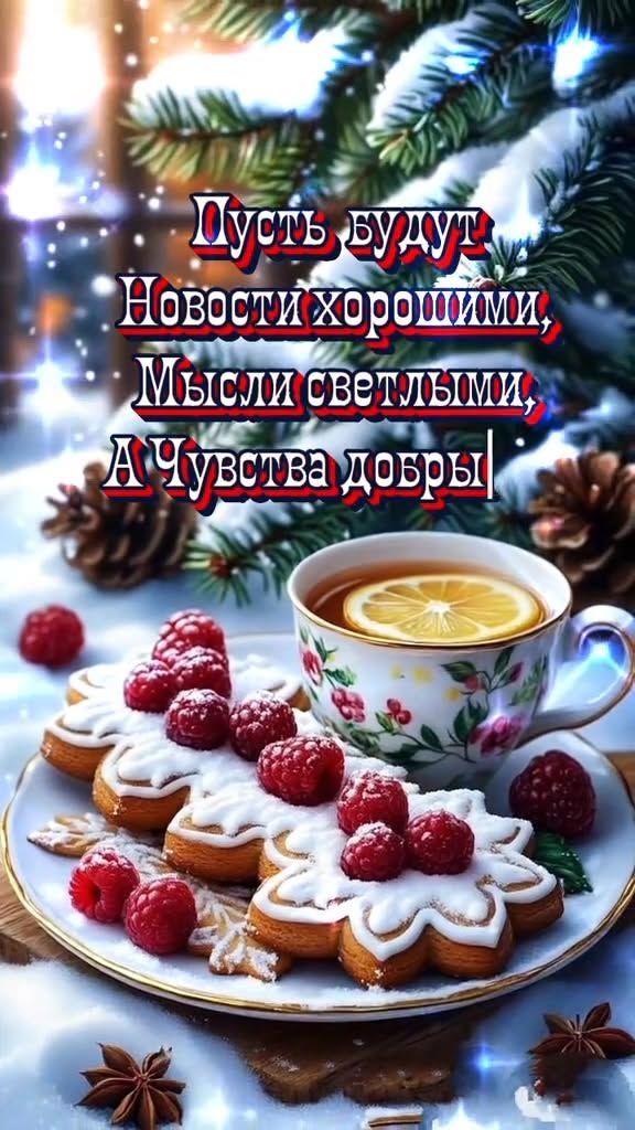 Пусть будут Новости хорошими, Мысли светлыми, А Чувства добры.