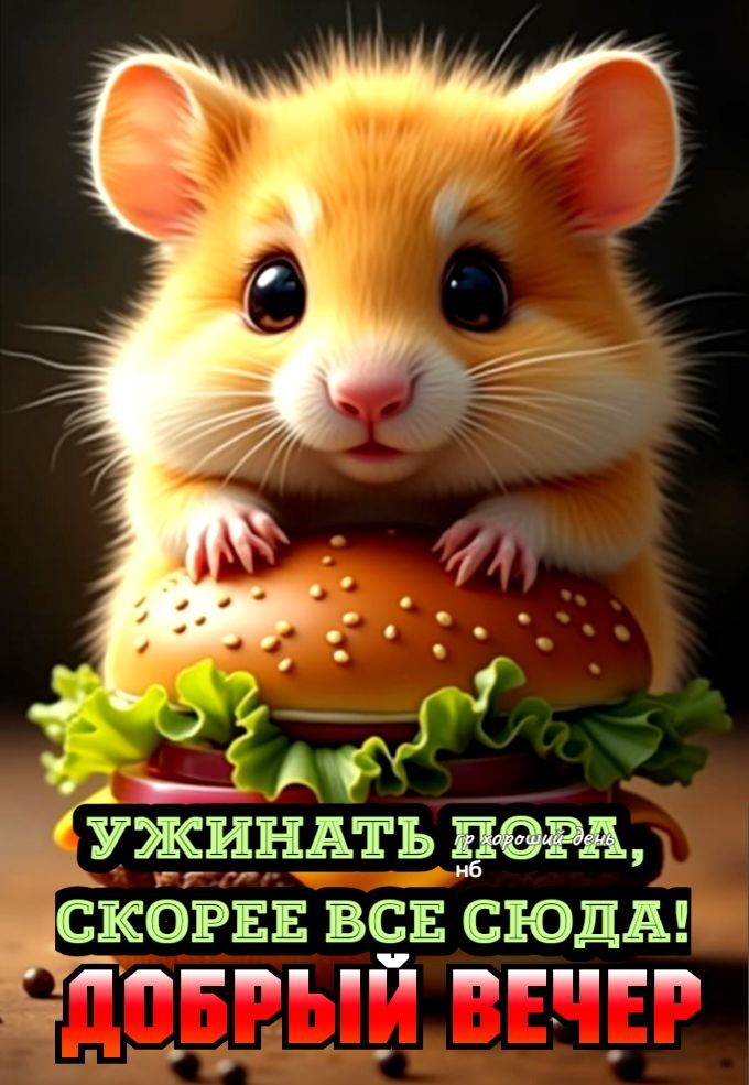 Ужинать пора, скорее все сюда! Добрый вечер