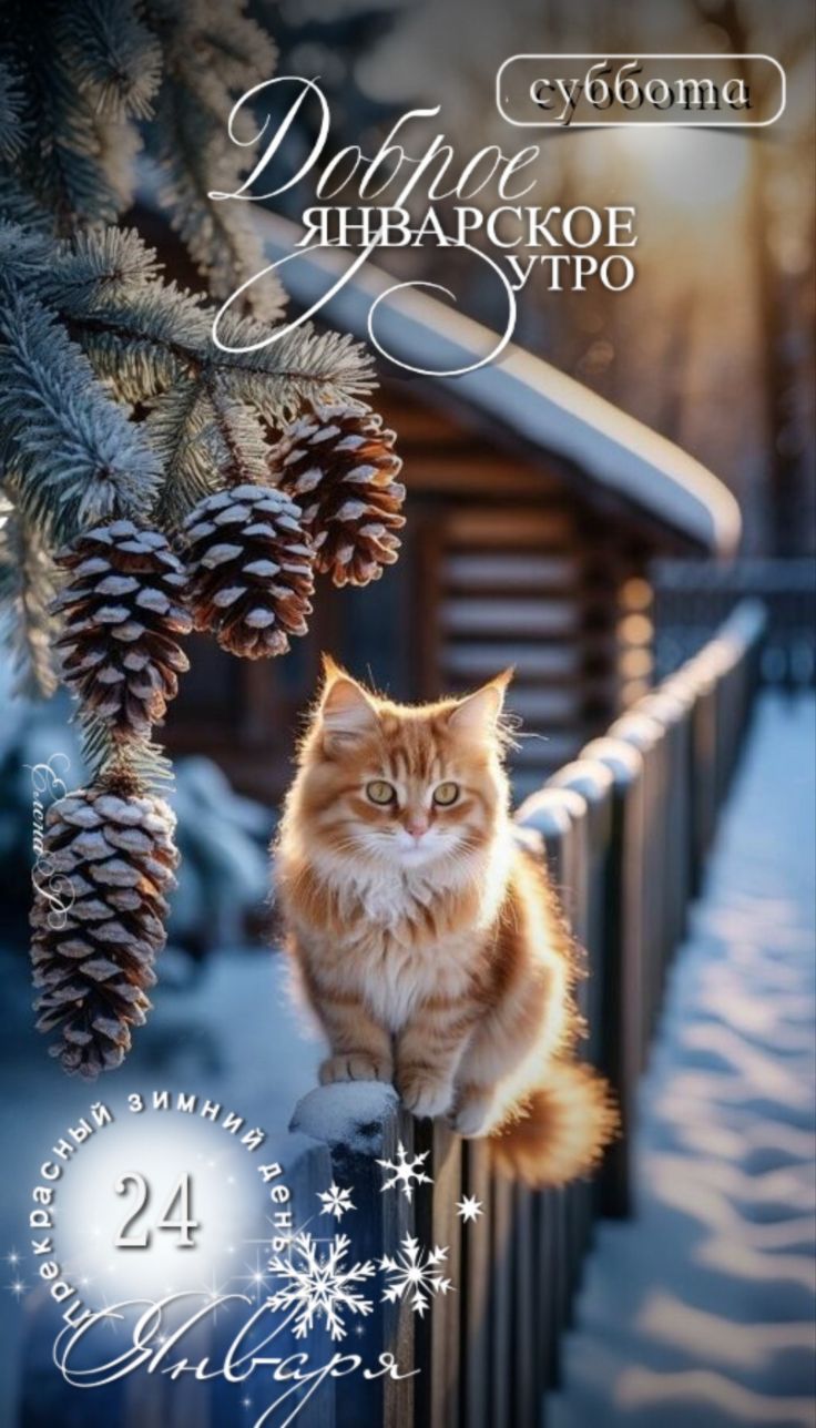суббота Доброе Январское Утро 24 Января
