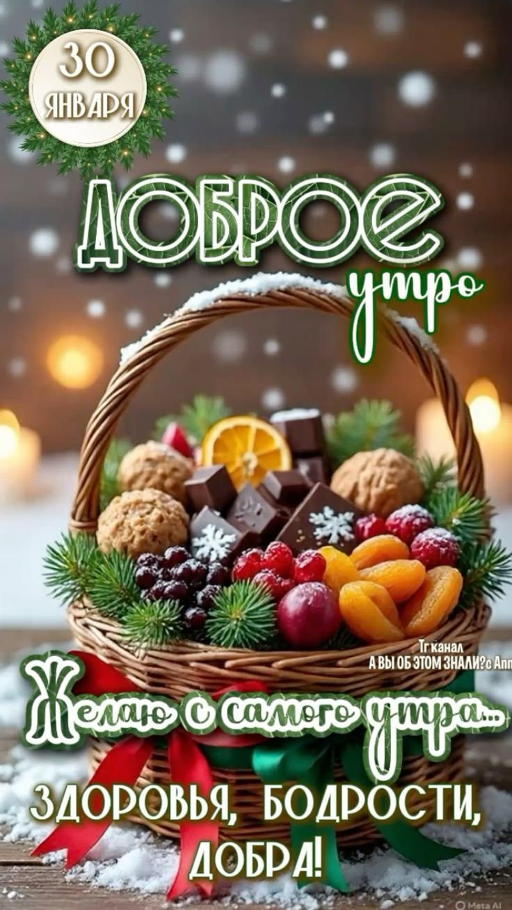 Доброе утро. Желаю с самого утра... Здоровья, бодрости, добра!