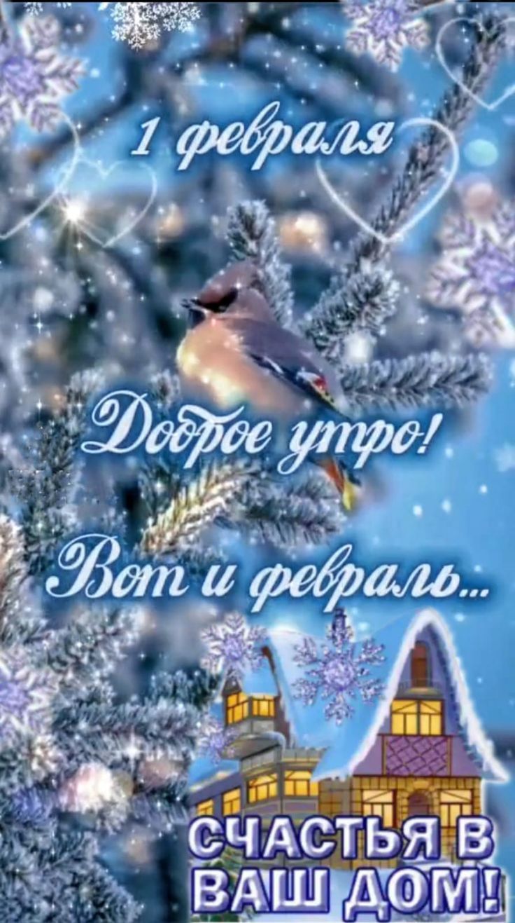 1 февраля Доброе утро! Вот и февраль... Счастья в ваш дом!