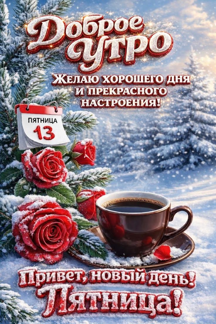 Доброе утро. Желаю хорошего дня и прекрасного настроения! Пятница 13. Привет, новый день! Пятница!