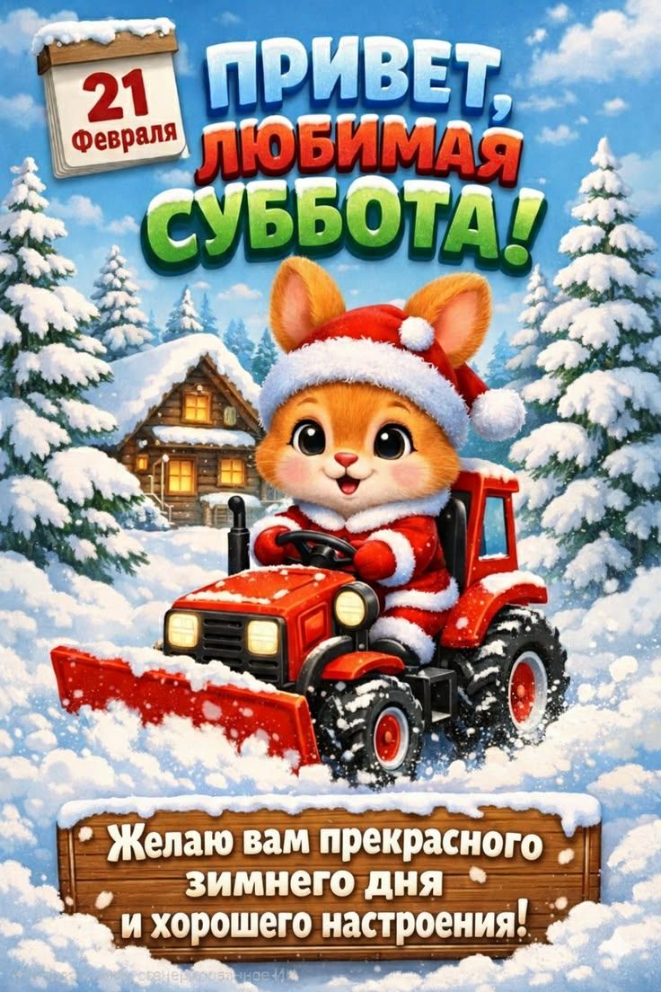 Привет, любимая суббота! Желаю вам прекрасного зимнего дня и хорошего настроения! 21 февраля