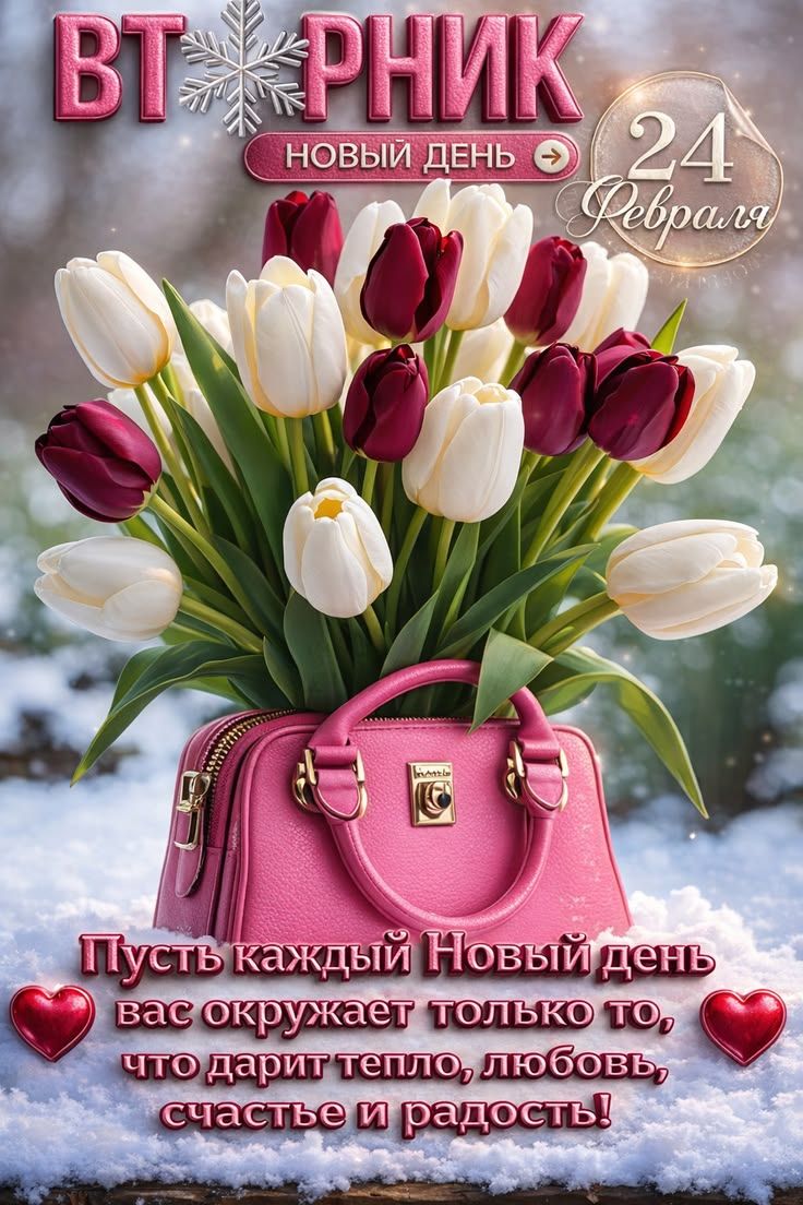 Пусть каждый Новый день вас окружает только то, что дарит тепло, любовь, счастье и радость!