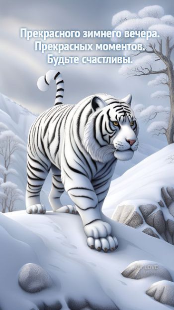 Прекрасного зимнего вечера. Прекрасных моментов. Будьте счастливы.
