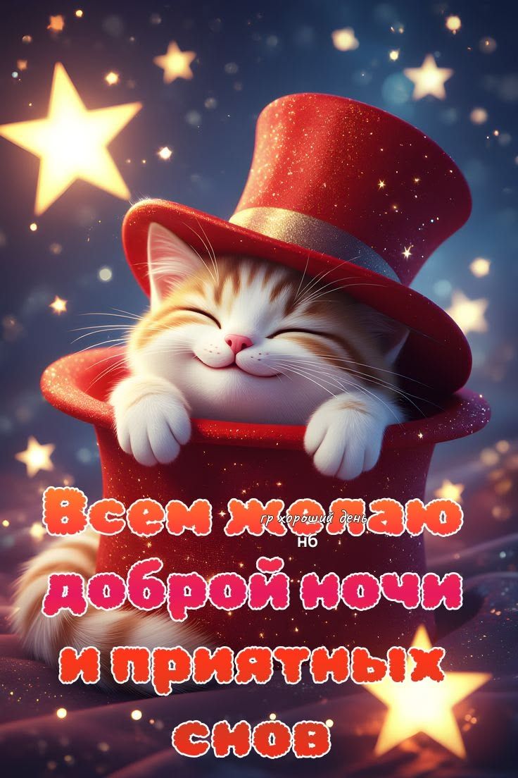 Всем желаю доброй ночи и приятных снов