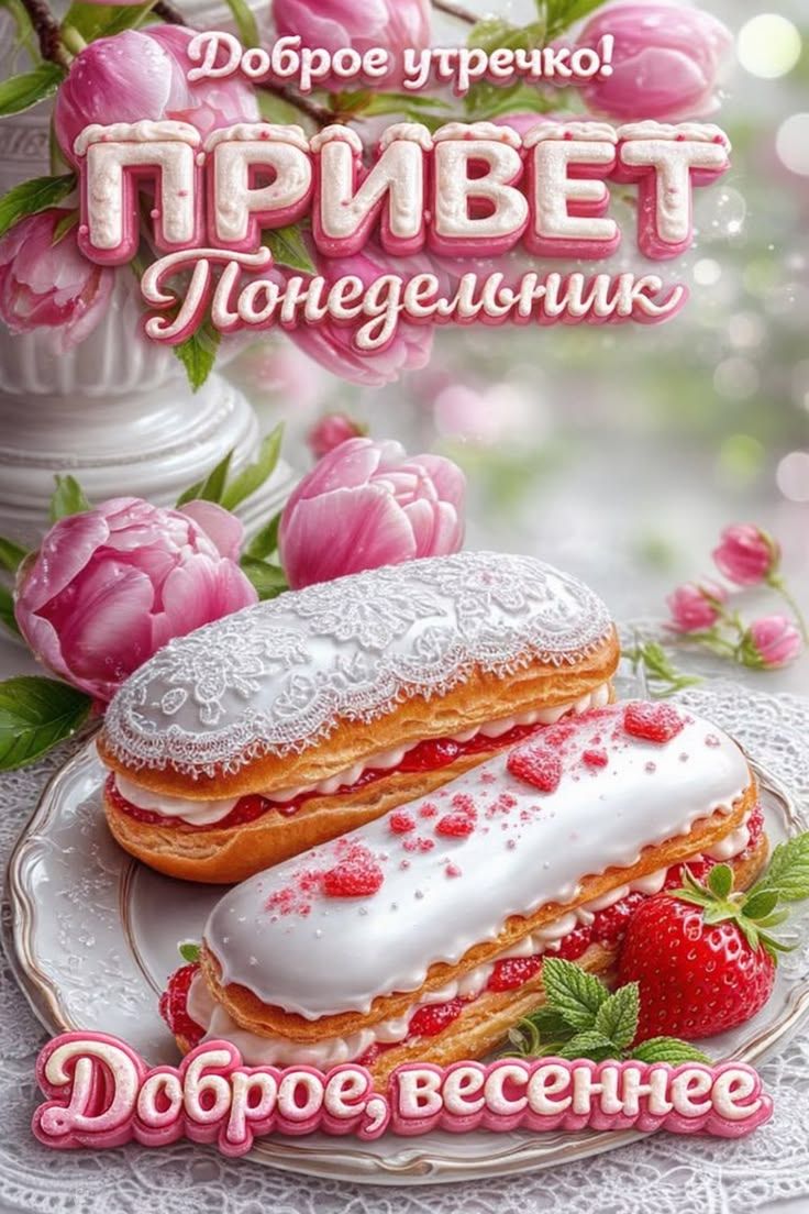 Доброе утречко! ПРИВЕТ Понедельник Доброе, весеннее