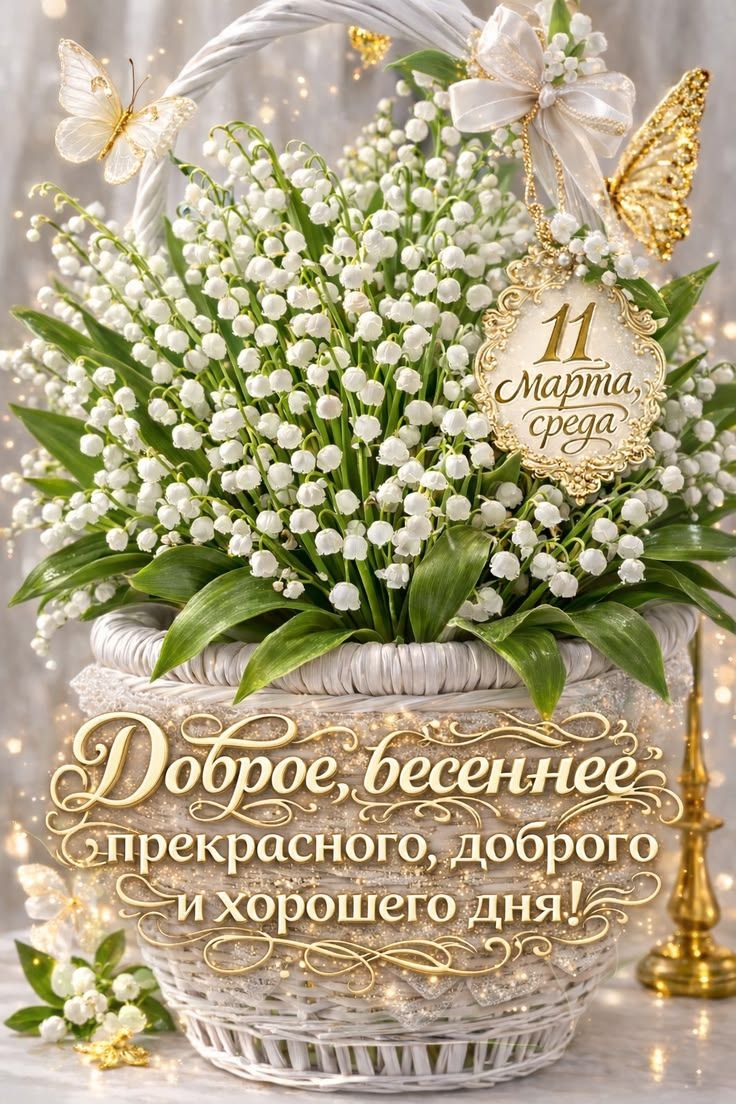 11 марта, среда\nДоброе весеннее прекрасного, доброго и хорошего дня!