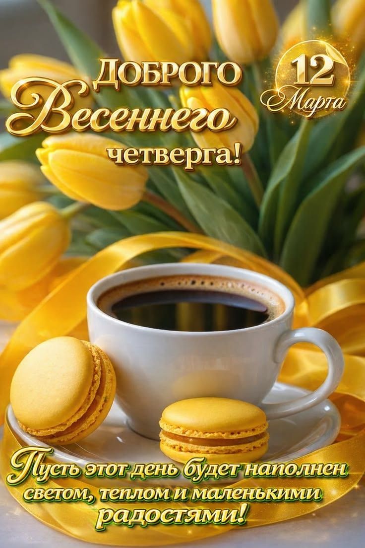 Доброго Весеннего четверга! 12 Марта Пусть этот день будет наполнен светом, теплом и маленькими радостями!