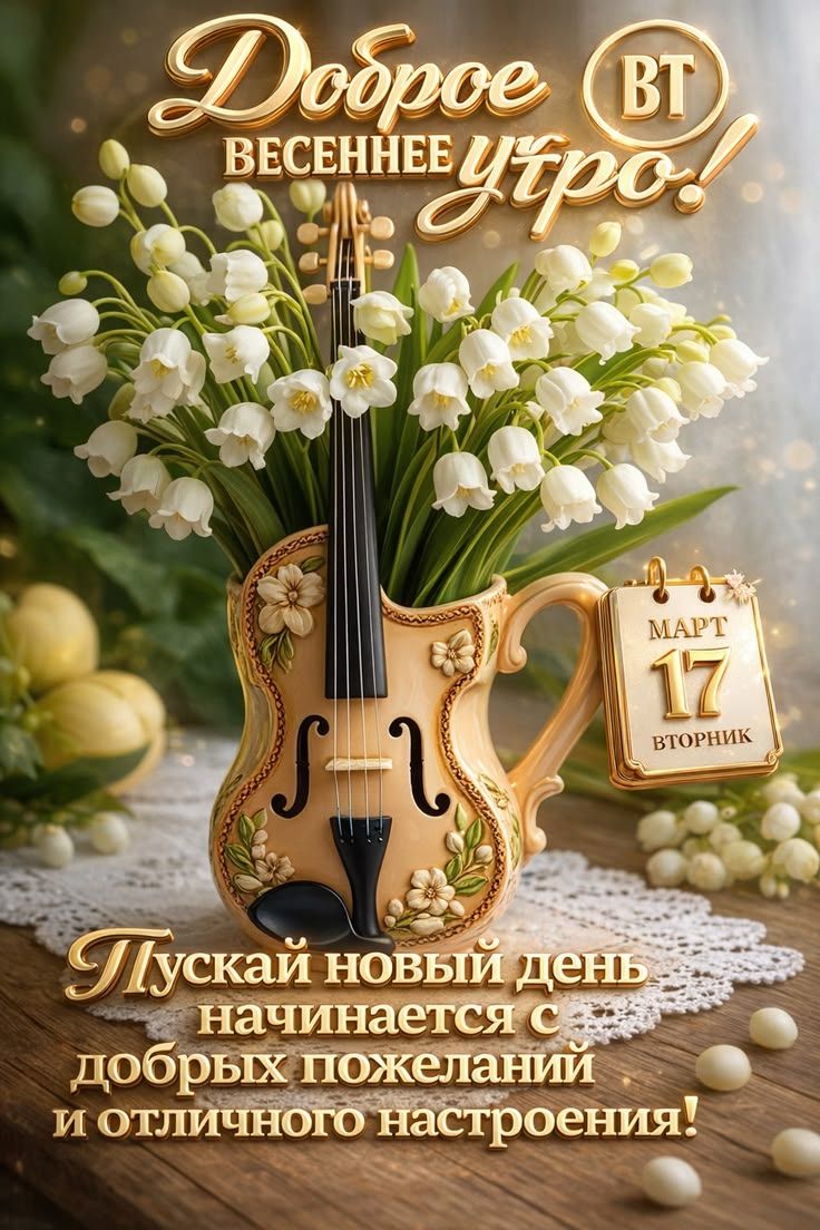 Доброе весеннее утро! Пускай новый день начинается с добрых пожеланий и отличного настроения!