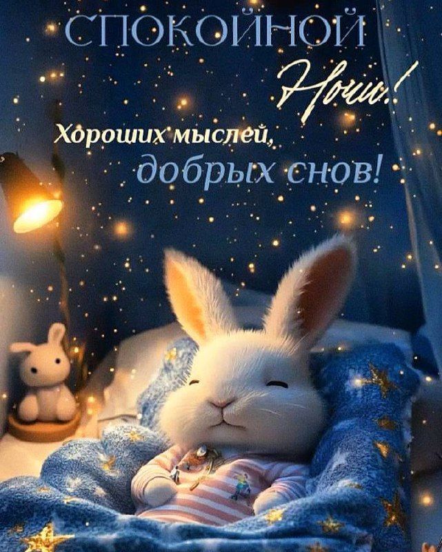СПОКОЙНОЙ Ночи! Хороших мыслей, добрых снов!